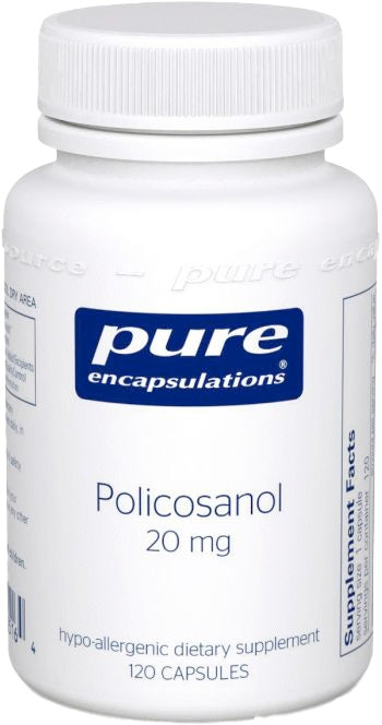 Policosanol, 20 mg, 120 Capsules , Brand_Pure Encapsulations Emersons