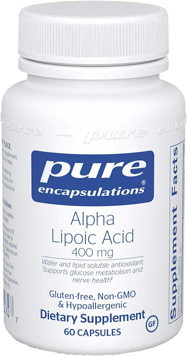 Alpha Lipoic Acid, 400 mg, 60 Capsules , Brand_Pure Encapsulations Emersons