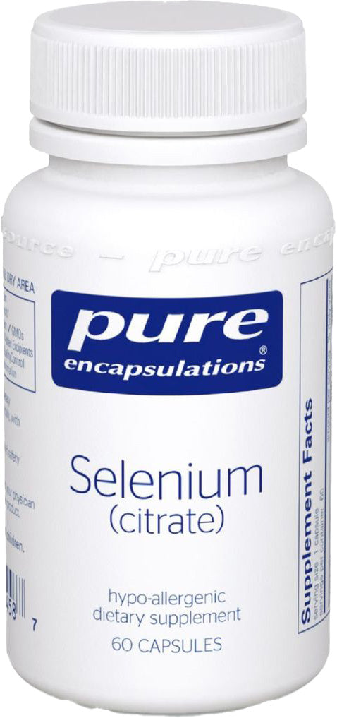 Selenium (citrate), 200 mcg, 60 Capsules , Brand_Pure Encapsulations Emersons