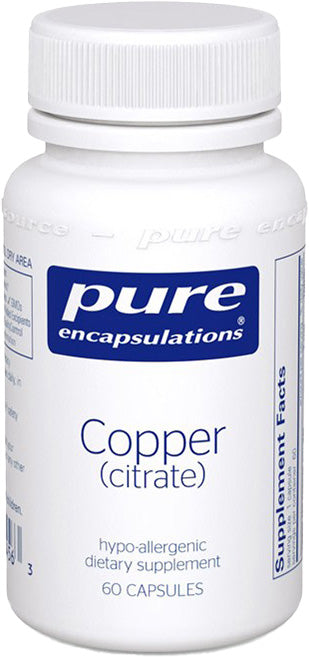 Copper (citrate), 60 Capsules , Brand_Pure Encapsulations Emersons