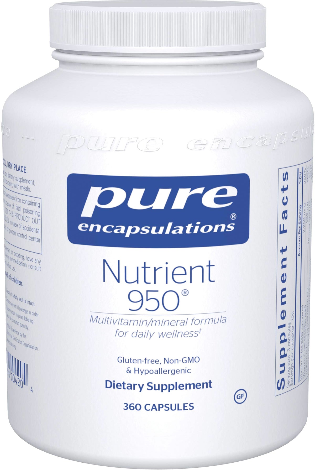 Nutrient 950®, 360 Capsules , Brand_Pure Encapsulations caps Emersons