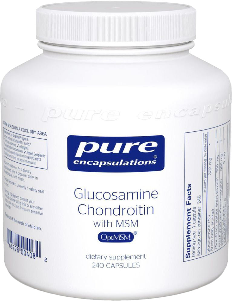 Glucosamine Chondroitin with MSM, 240 Capsules , Brand_Pure Encapsulations caps Emersons Form_Capsules Requires Consultation Size_240 Capsules