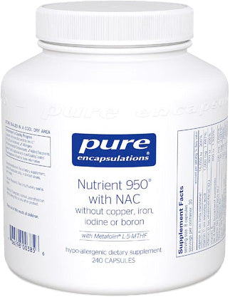 Nutrient 950® with NAC and Metafolin® L-5-MTHF, 240 Capsules , Brand_Pure Encapsulations caps Emersons