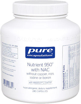 Nutrient 950® with NAC and Metafolin® L-5-MTHF, 240 Capsules