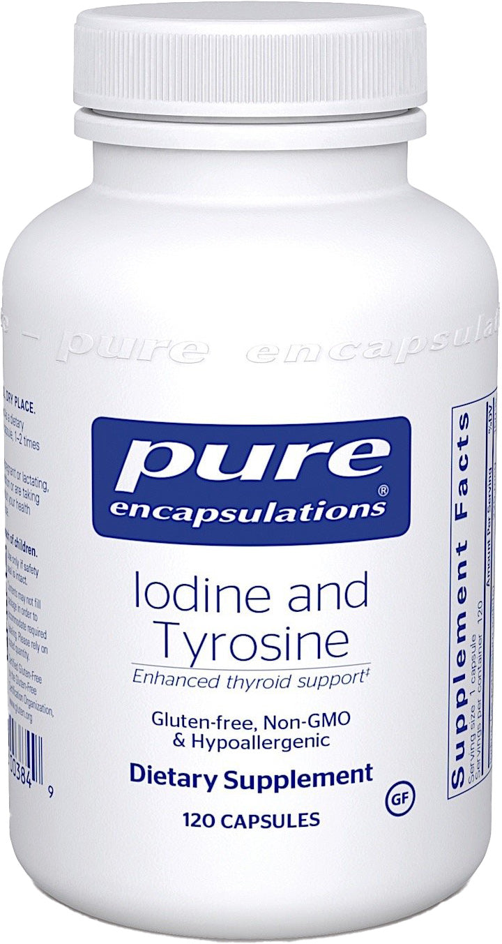 Iodine & Tyrosine, 120 Capsules , Brand_Pure Encapsulations caps Emersons