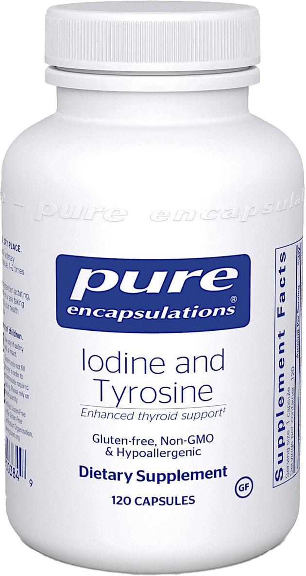 Iodine & Tyrosine, 120 Capsules , Brand_Pure Encapsulations Emersons