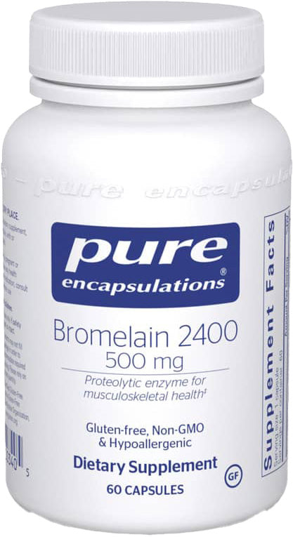 Bromelain 2400, 500 mg, 60 Capsules , Brand_Pure Encapsulations Emersons