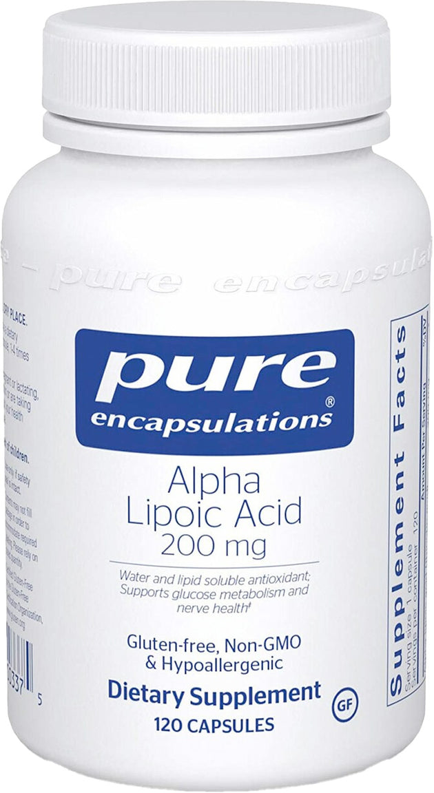 Alpha Lipoic Acid, 200 mg, 120 Capsules , Brand_Pure Encapsulations Emersons