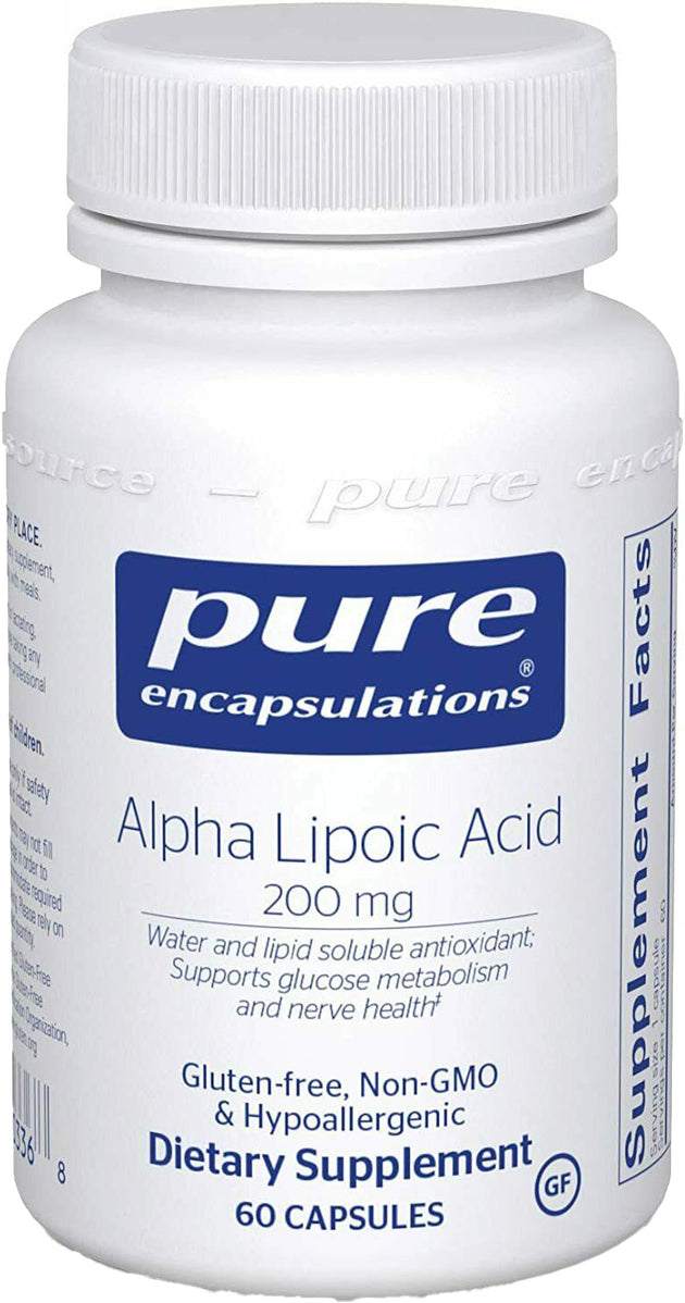 Alpha Lipoic Acid, 200 mg, 60 Capsules , Brand_Pure Encapsulations Emersons