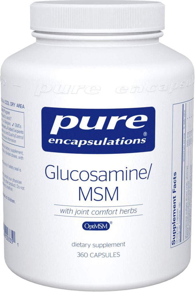Glucosamine MSM with joint comfort herbs, 360 Capsules , Brand_Pure Encapsulations caps Emersons