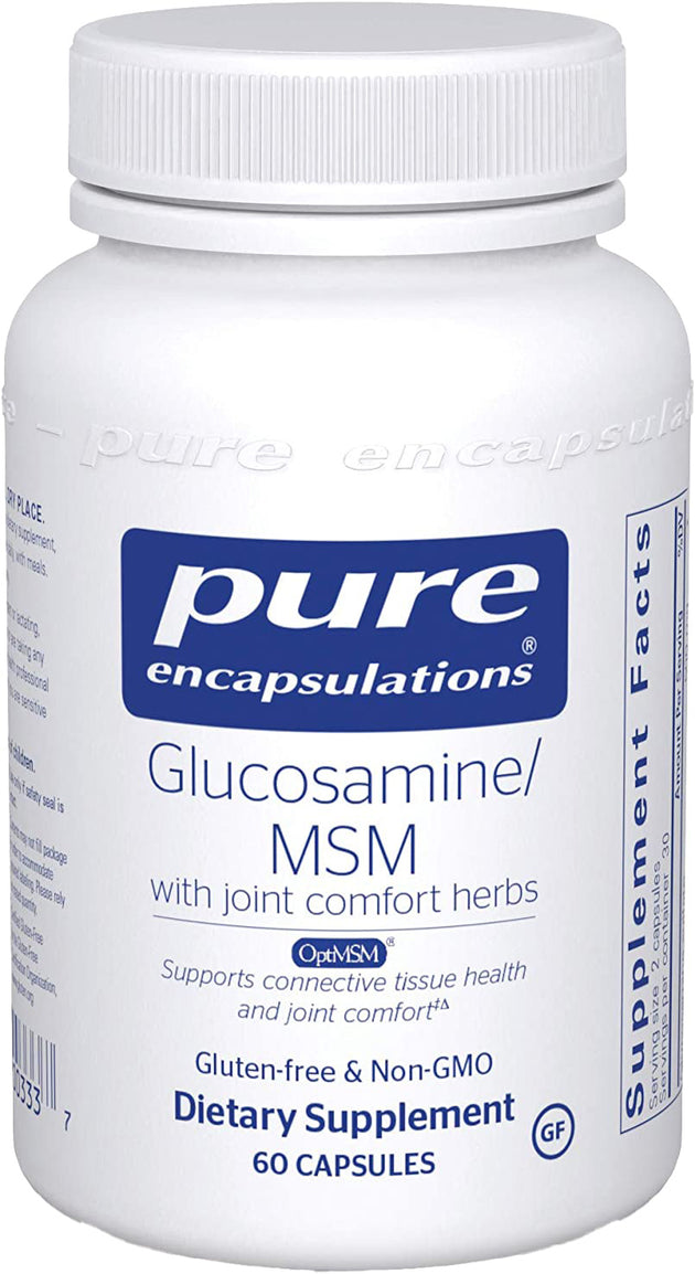 Glucosamine MSM with joint comfort herbs, 60 Capsules , Brand_Pure Encapsulations Emersons
