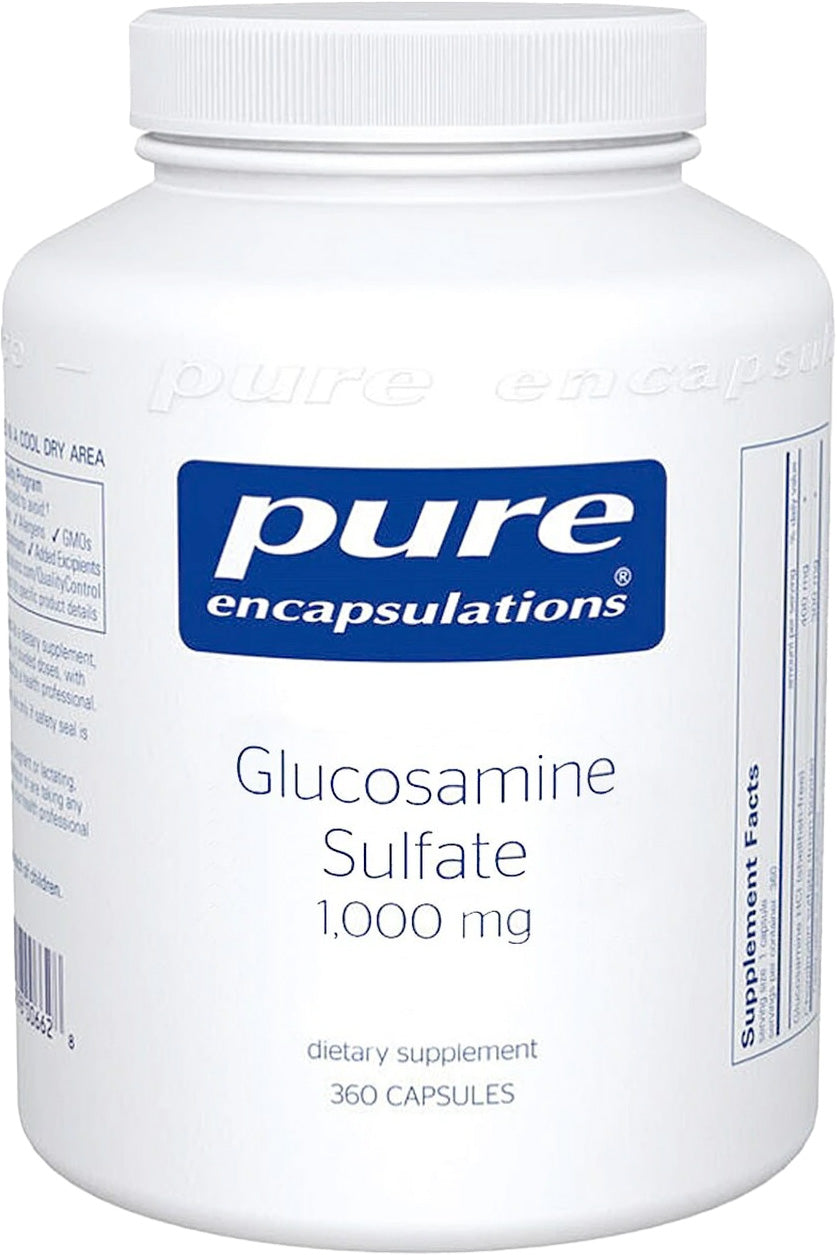 Glucosamine Sulfate, 1000 mg, 360 Capsules , Brand_Pure Encapsulations caps Emersons