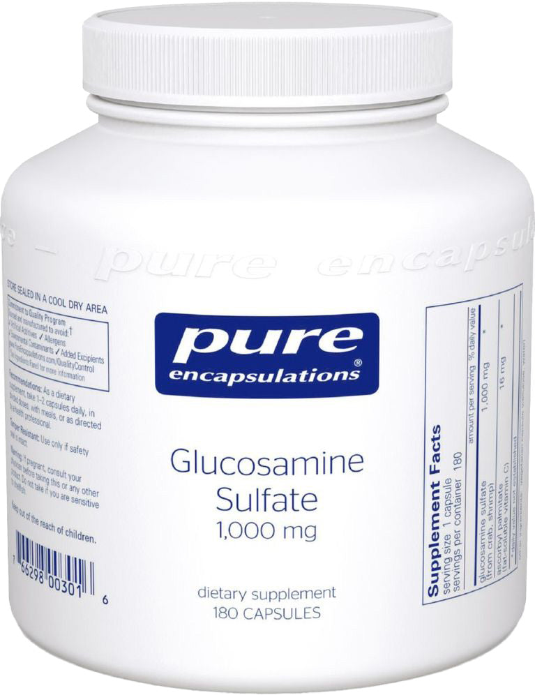 Glucosamine Sulfate, 1000 mg, 180 Capsules , Brand_Pure Encapsulations caps Emersons