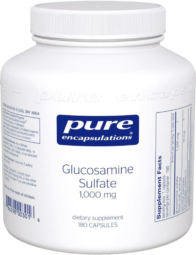 Glucosamine Sulfate, 1000 mg, 180 Capsules , Brand_Pure Encapsulations Emersons