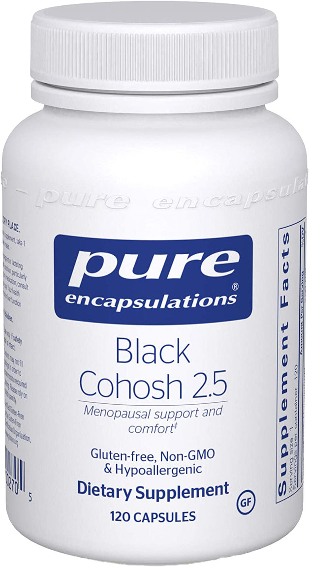 Black Cohosh 2.5, 250 mg, 120 Capsules , Brand_Pure Encapsulations Emersons