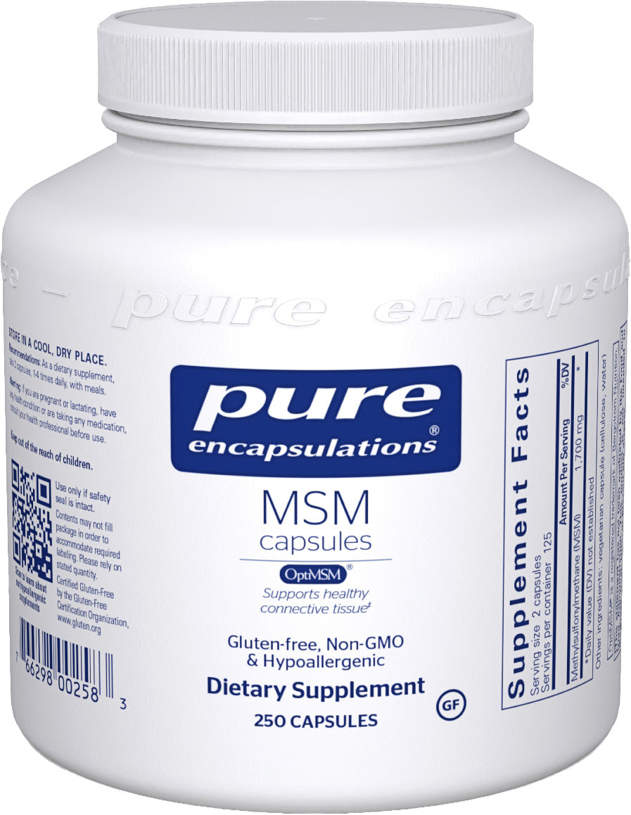 MSM with OptiMSM®, 250 Capsules , Brand_Pure Encapsulations caps Emersons