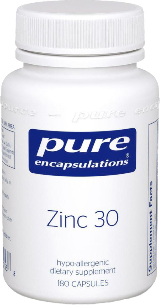 Zinc 30, 30 mg, 180 Capsules , Brand_Pure Encapsulations Emersons