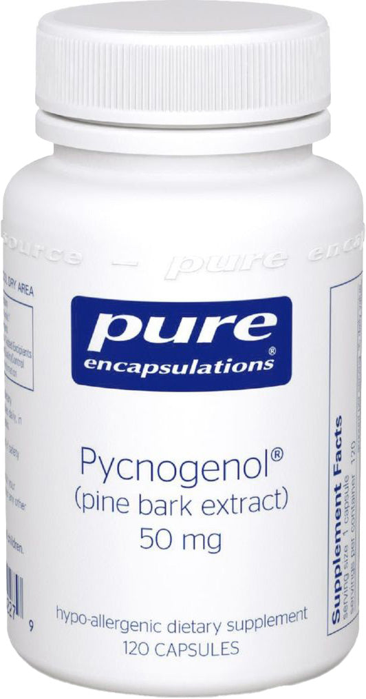 Pycnogenol 50 mg, 120 Capsules , Brand_Pure Encapsulations Emersons