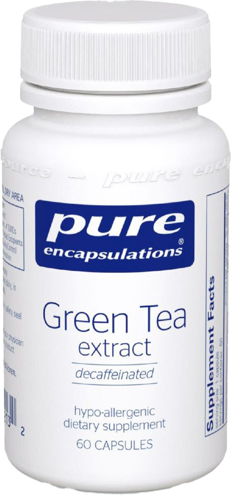 Green Tea extract (decaf), 60 Capsules , Brand_Pure Encapsulations caps Emersons