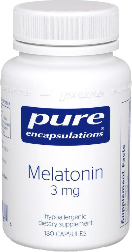 Melatonin, 3 mg, 180 Capsules , Brand_Pure Encapsulations caps Emersons Form_Capsules Requires Consultation Size_180 Capsules