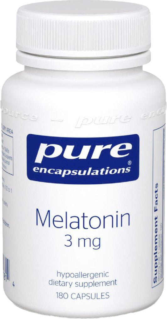 Melatonin, 3 mg, 180 Capsules , Brand_Pure Encapsulations Emersons