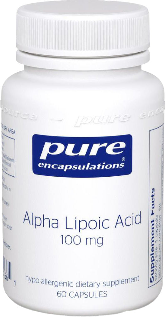 Alpha Lipoic Acid, 100 mg, 60 Capsules , Brand_Pure Encapsulations Emersons