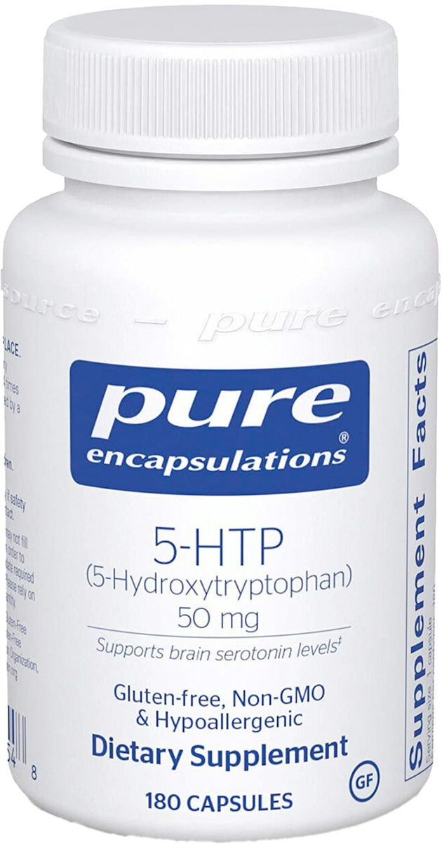 5-HTP (5-Hydroxytryptophan), 50 mg, 180 Capsules , Brand_Pure Encapsulations Emersons