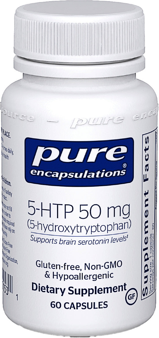 5-HTP (5-Hydroxytryptophan) 50 mg, 60 Capsules , Brand_Pure Encapsulations Emersons