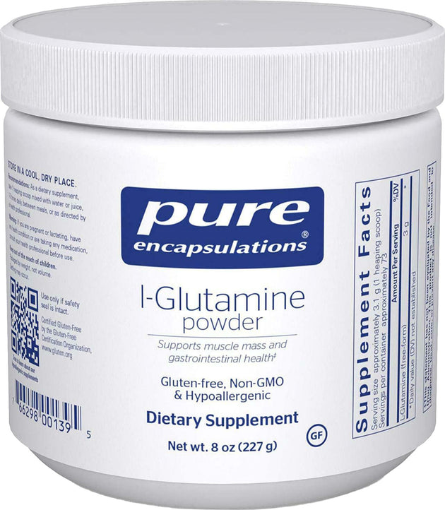 L-Glutamine Powder, 8 Oz (227 g) Powder , Brand_Pure Encapsulations Emersons