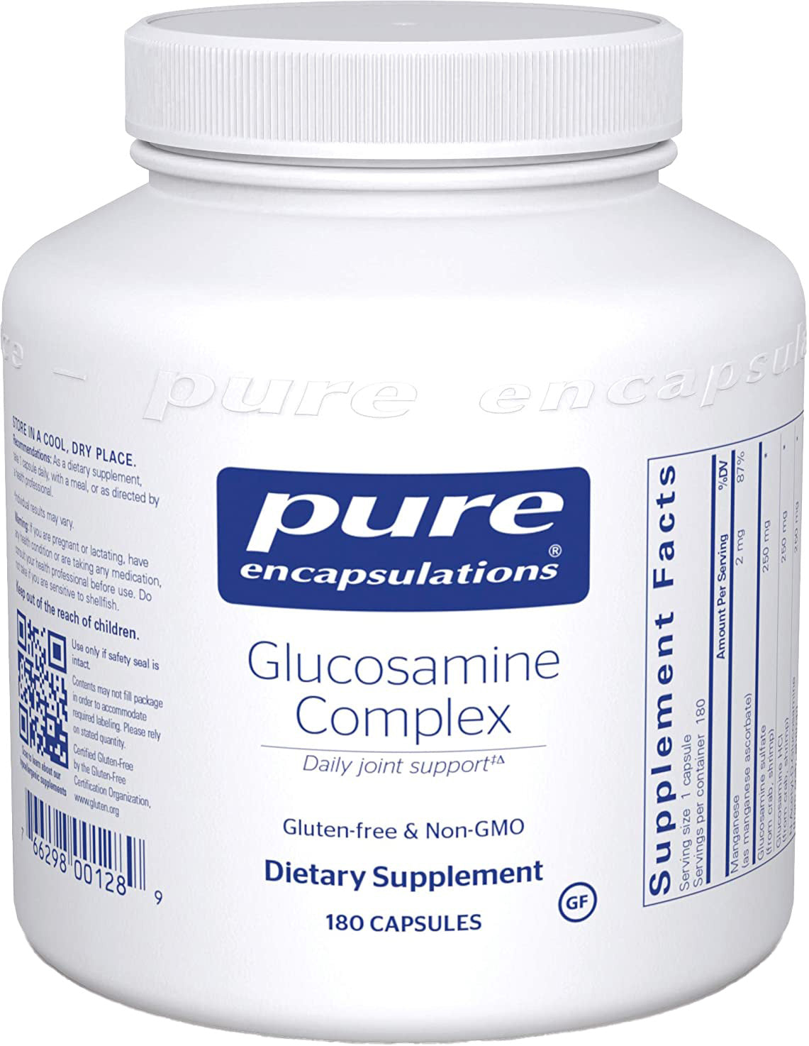 Glucosamine Complex, 180 Capsules , Brand_Pure Encapsulations caps Emersons
