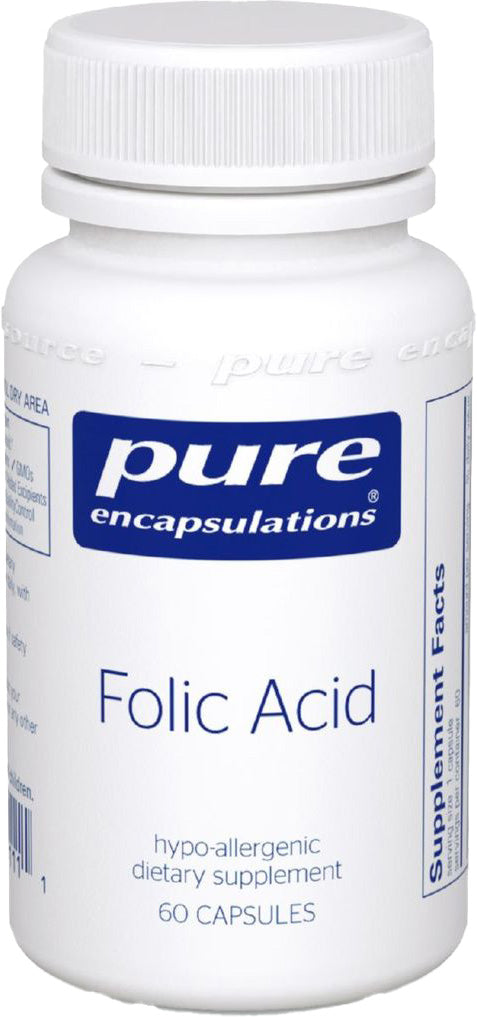 Folic Acid, 60 Capsules , Brand_Pure Encapsulations Emersons