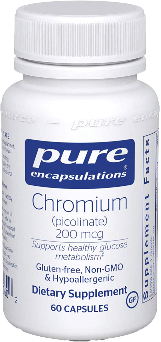 Chromium (Picolinate), 200 mcg, 60 Capsules , Brand_Pure Encapsulations Emersons