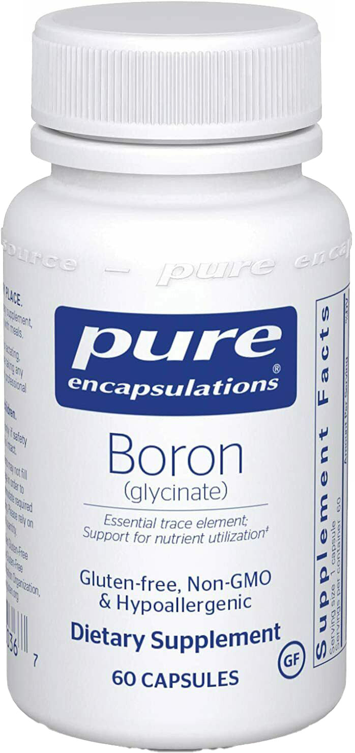 Boron (Glycinate), 60 Capsules , Brand_Pure Encapsulations caps Emersons Form_Capsules Requires Consultation Size_60 Capsules