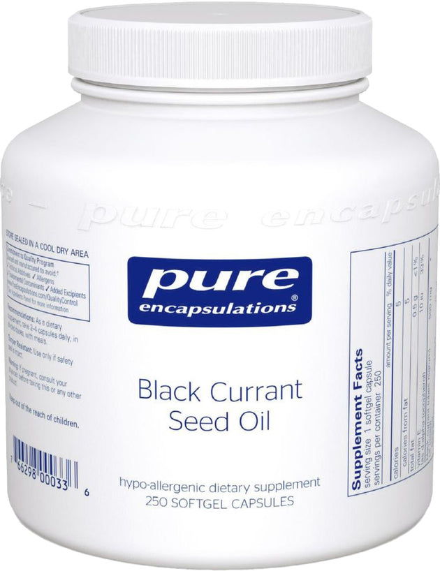 Black Currant Seed Oil, 500 mg, 250 Softgels , Brand_Pure Encapsulations Emersons