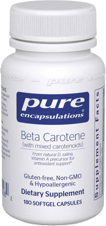 Beta Carotene (with mixed carotenoids), 180 Softgels , Brand_Pure Encapsulations Emersons