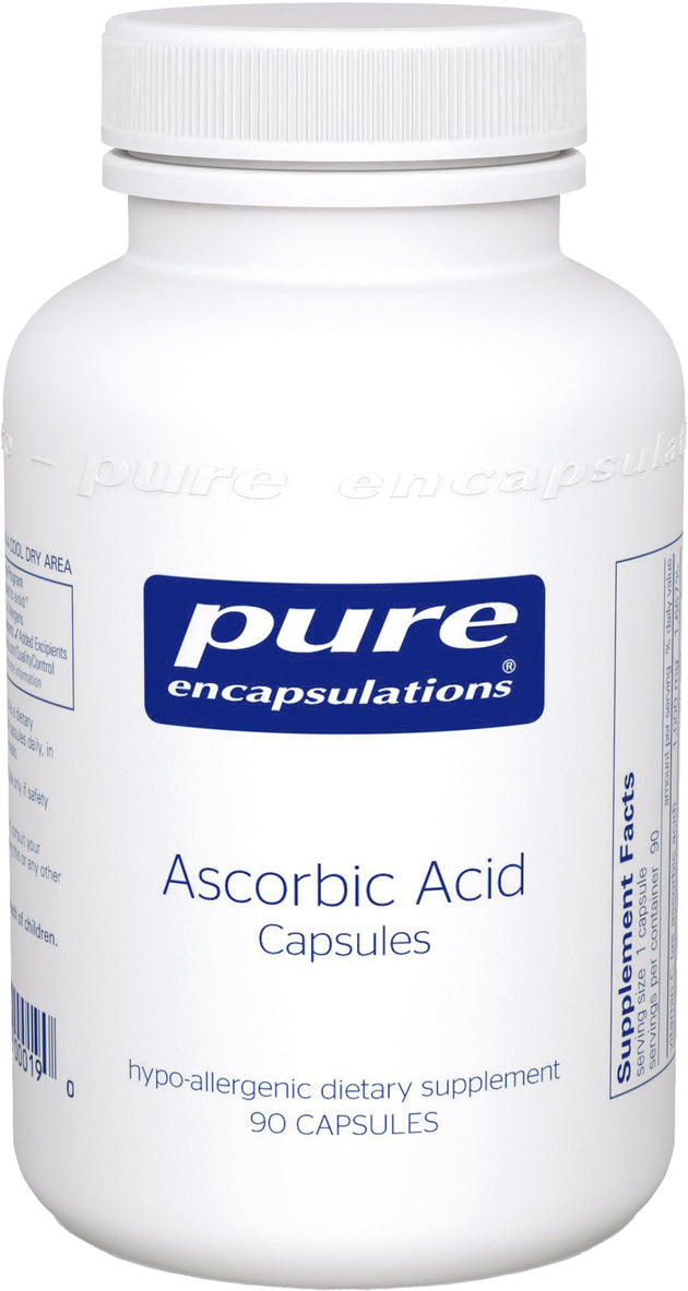 Ascorbic Acid, 90 Capsules , Brand_Pure Encapsulations Emersons
