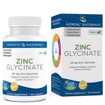Zinc Glycinate 20 mg 60 caps ,
