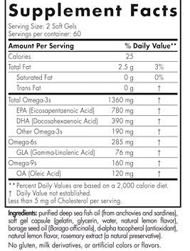 ProOmega 3.6.9, 120 softgels ,