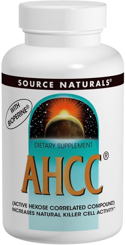 AHCC with BioPerine 500 mg, 60 Capsules , Brand_Source Naturals Form_Capsules Potency_500 mg Size_60 Caps