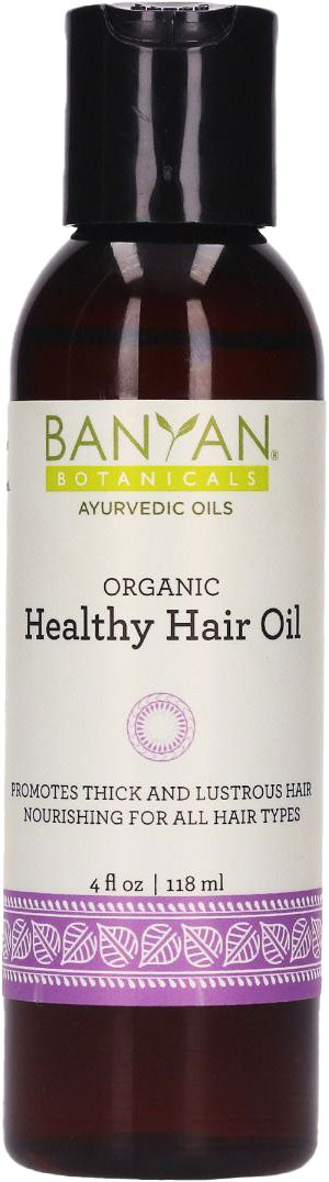 Healthy Hair (Organic), 4 Fl Oz (120 mL) Oil , Ayurveda Ayurveda Virya_Neutral Brand_Banyan Botanicals Form_Oil New Product Size_4 Fl Oz