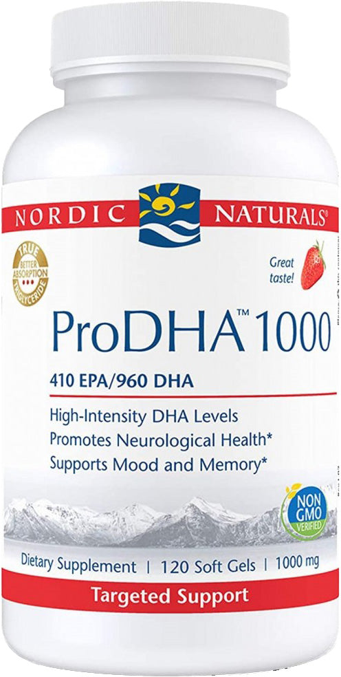 ProDHA™, 410 EPA 960 DHA 1000 mg, Strawberry Flavor, 120 Softgels ,