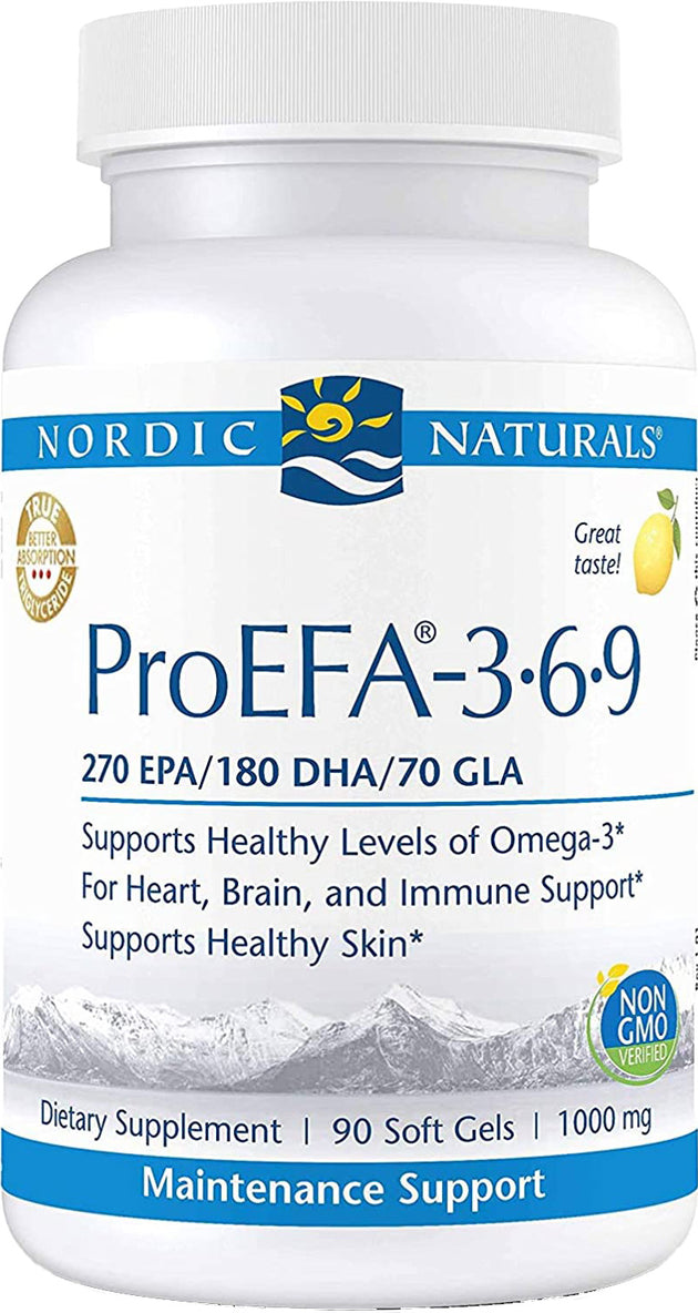 ProEFA®-3⋅6⋅9, 270 EPA 180 DHA 70 GLA 1000 mg, Lemon Flavor, 90 Softgels ,