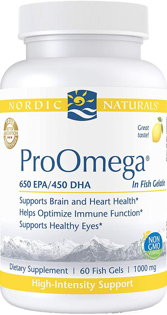 ProOmega® in Fish Gelatin, 650 EPA 450 DHA 1000 mg, 60 Softgels ,