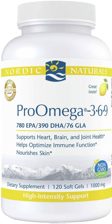 ProOmega®-3⋅6⋅9, 780 EPA 390 DHA 76 GLA 1000 mg, 120 Softgels ,