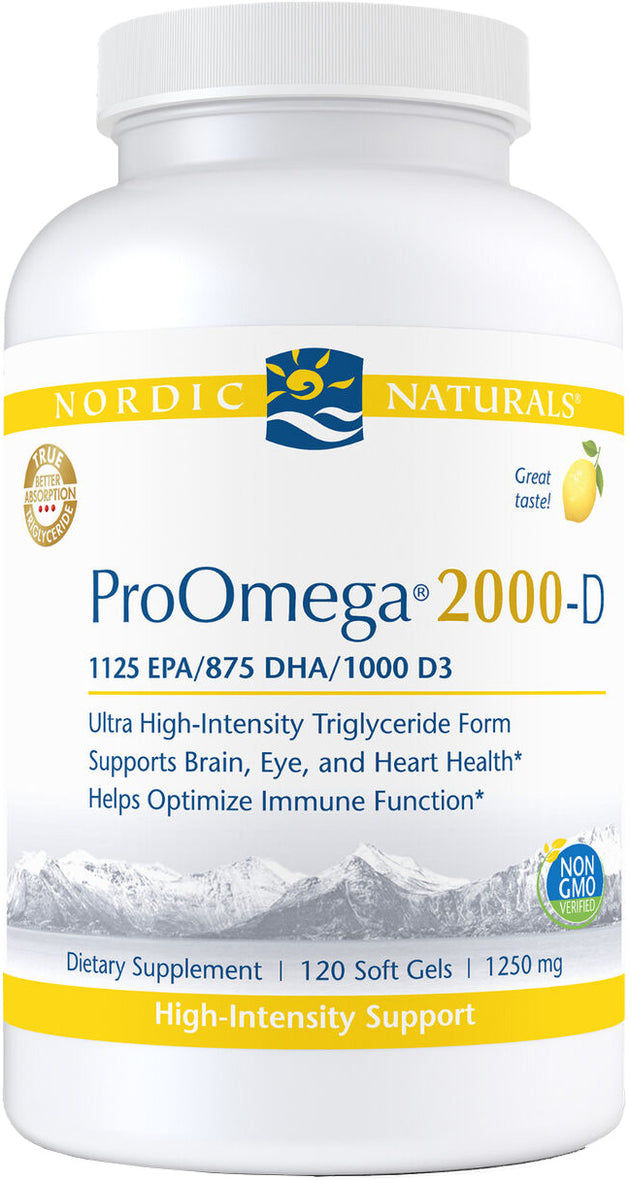 ProOmega® 2000-D, 1125 EPA 875 DHA 1000 D3 1250 mg, 120 Softgels ,