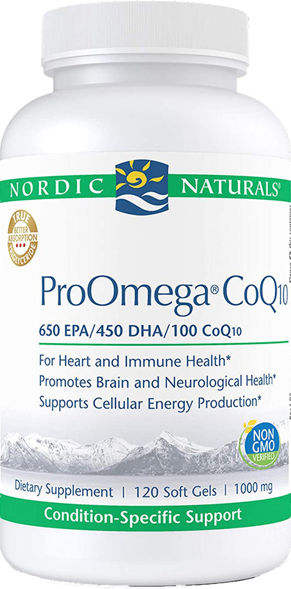ProOmega® CoQ10, 650 EPA 450 DHA 100 CoQ10 1000 mg, 120 Softgels ,