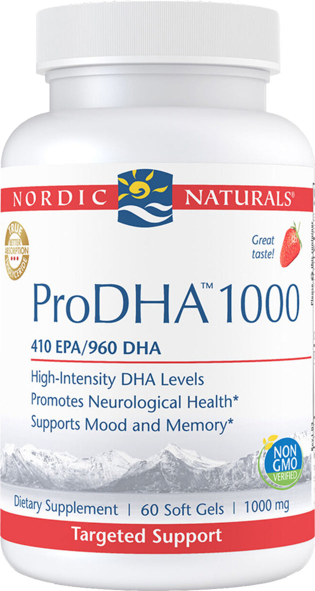 ProDHA™ 1000, 410 EPA 960 DHA 1000 mg, Strawberry Flavor, 60 Softgels ,