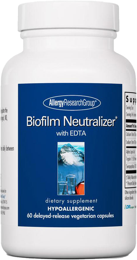 Biofilm Neutralizer* with EDTA, 60 Vegetarian Capsules , Brand_Allergy Research Group