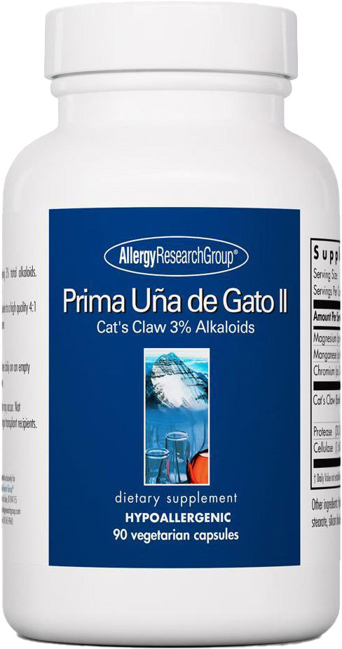 Prima Uña De Gato II, 90 Vegetarian Capsules , Brand_Allergy Research Group