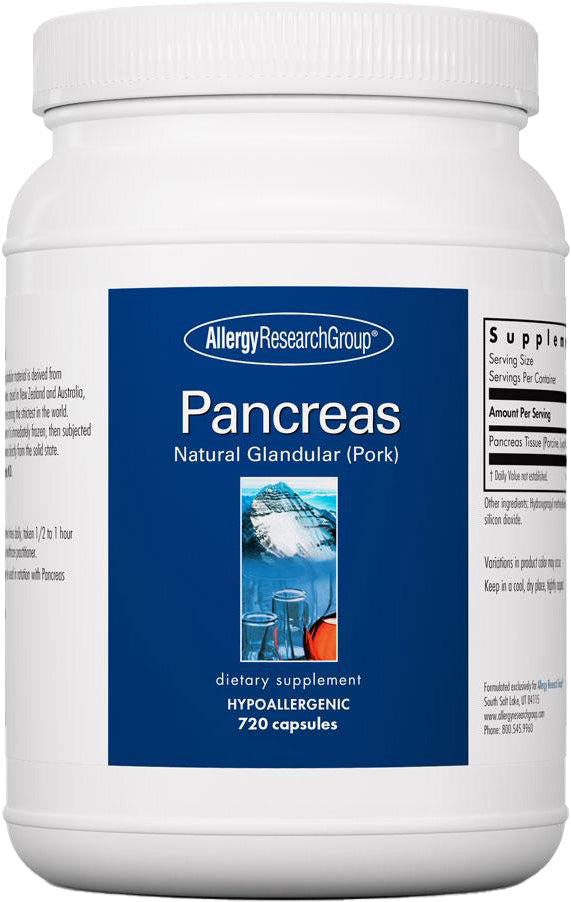Pancreas Pork, 720 Vegetarian Capsules , Brand_Allergy Research Group